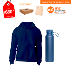 MC PACK28 Paquete Regalo Empresarial Navidad Posada Termo Sudadera Bolsa