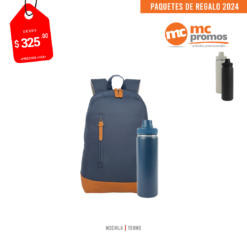 MC PACK49AZUL Empresarial Navidad Posada Mochila Termo