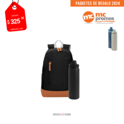 MC PACK49NEGRO Empresarial Navidad Posada Mochila Termo